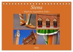 Siena - Stadt des legendären Palio (Tischkalender 2026 DIN A5 quer), CALVENDO Monatskalender