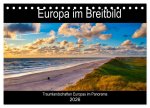 Europa im Breitbild (Tischkalender 2026 DIN A5 quer), CALVENDO Monatskalender