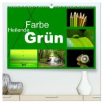 Heilende Farbe Grün (hochwertiger Premium Wandkalender 2026 DIN A2 quer), Kunstdruck in Hochglanz