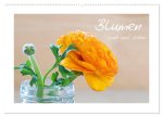 Blumen zart und schön (Wandkalender 2026 DIN A2 quer), CALVENDO Monatskalender