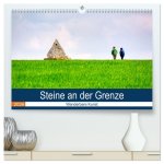 Steine an der Grenze - Wanderbare Kunst (hochwertiger Premium Wandkalender 2026 DIN A2 quer), Kunstdruck in Hochglanz