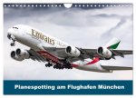 Planespotting am Flughafen München (Wandkalender 2026 DIN A4 quer), CALVENDO Monatskalender
