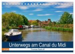 Unterwegs am Canal du Midi (Tischkalender 2026 DIN A5 quer), CALVENDO Monatskalender