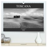 Toscana - monocromatico (hochwertiger Premium Wandkalender 2026 DIN A2 quer), Kunstdruck in Hochglanz