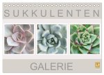Sukkulenten Galerie (Tischkalender 2026 DIN A5 quer), CALVENDO Monatskalender