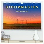 Strommasten - Wege des Stroms (hochwertiger Premium Wandkalender 2026 DIN A2 quer), Kunstdruck in Hochglanz