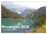 Norwegen 2026 - Berge, Fjorde, Moore (Wandkalender 2026 DIN A3 quer), CALVENDO Monatskalender