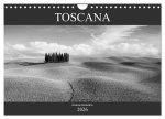 Toscana - monocromatico (Wandkalender 2026 DIN A4 quer), CALVENDO Monatskalender