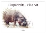 Tierportraits - Fine Art (Wandkalender 2026 DIN A2 quer), CALVENDO Monatskalender