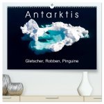 Antarktis Gletscher, Robben, Pinguine (hochwertiger Premium Wandkalender 2026 DIN A2 quer), Kunstdruck in Hochglanz