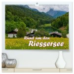 Rund um den Riessersee (hochwertiger Premium Wandkalender 2026 DIN A2 quer), Kunstdruck in Hochglanz