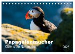 PAPAGEIENTAUCHER - Clowns der Nordmeere (Tischkalender 2026 DIN A5 quer), CALVENDO Monatskalender