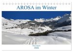AROSA im Winter (Tischkalender 2026 DIN A5 quer), CALVENDO Monatskalender