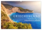 Griechenland - Malerische Küsten auf Zakynthos und Lefkada (Wandkalender 2026 DIN A2 quer), CALVENDO Monatskalender