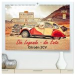 Die Legende - die Ente, Citroën 2CV (hochwertiger Premium Wandkalender 2026 DIN A2 quer), Kunstdruck in Hochglanz