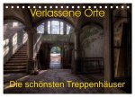 Verlassene Orte - Die schönsten Treppenhäuser (Tischkalender 2026 DIN A5 quer), CALVENDO Monatskalender