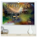 Schlagzeug - so cool (hochwertiger Premium Wandkalender 2026 DIN A2 quer), Kunstdruck in Hochglanz