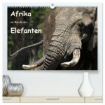 Afrika - im Reich der Elefanten (hochwertiger Premium Wandkalender 2026 DIN A2 quer), Kunstdruck in Hochglanz