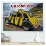 Citroën 2CV - geliebte Ente (hochwertiger Premium Wandkalender 2026 DIN A2 quer), Kunstdruck in Hochglanz