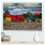 Landwirtschaftliche Maschinen im Einsatz (hochwertiger Premium Wandkalender 2026 DIN A2 quer), Kunstdruck in Hochglanz
