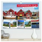 Norwegen PUR (hochwertiger Premium Wandkalender 2026 DIN A2 quer), Kunstdruck in Hochglanz