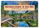 Nationalparks in den USA - wunderschön und einmalig (Tischkalender 2026 DIN A5 quer), CALVENDO Monatskalender