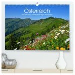 Österreich. Grüße vom Land der Berge und Seen (hochwertiger Premium Wandkalender 2026 DIN A2 quer), Kunstdruck in Hochglanz