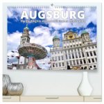 Augsburg - Die Highlights der schwäbischen Metropole (hochwertiger Premium Wandkalender 2026 DIN A2 quer), Kunstdruck in Hochglanz