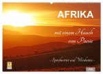 AFRIKA mit einem Hauch von Poesie (Wandkalender 2026 DIN A2 quer), CALVENDO Monatskalender