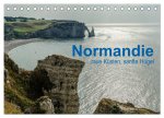 Normandie - raue Küsten, sanfte Hügel (Tischkalender 2026 DIN A5 quer), CALVENDO Monatskalender