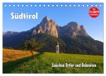 Südtirol - Zwischen Ortler und Dolomiten (Tischkalender 2026 DIN A5 quer), CALVENDO Monatskalender
