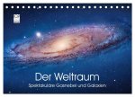 Der Weltraum. Spektakuläre Gasnebel und Galaxien (Tischkalender 2026 DIN A5 quer), CALVENDO Monatskalender