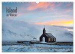 Island im Winter (Wandkalender 2026 DIN A3 quer), CALVENDO Monatskalender