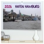 Hafen Hamburg 2026 (hochwertiger Premium Wandkalender 2026 DIN A2 quer), Kunstdruck in Hochglanz