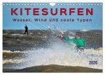 Kitesurfen - Wasser, Wind und coole Typen (Wandkalender 2026 DIN A4 quer), CALVENDO Monatskalender