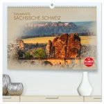 Traumhafte Sächsische Schweiz (hochwertiger Premium Wandkalender 2026 DIN A2 quer), Kunstdruck in Hochglanz