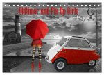 Oldtimer und Pin-Up Girls by Mausopardia (Tischkalender 2026 DIN A5 quer), CALVENDO Monatskalender