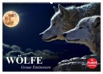Wölfe. Graue Eminenzen (Wandkalender 2026 DIN A2 quer), CALVENDO Monatskalender