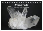 Minerale. Kristalle und Edelsteine (Tischkalender 2026 DIN A5 quer), CALVENDO Monatskalender