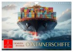 Containerschiffe - Giganten im Fokus (Wandkalender 2026 DIN A4 quer), CALVENDO Monatskalender