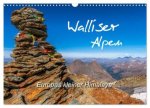 Walliser Alpen - Europas »kleiner« Himalaya (Wandkalender 2026 DIN A3 quer), CALVENDO Monatskalender