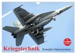 Kriegstechnik. Kampfjet-Impressionen (Wandkalender 2026 DIN A4 quer), CALVENDO Monatskalender