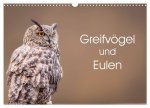 Greifvögel und Eulen (Wandkalender 2026 DIN A3 quer), CALVENDO Monatskalender
