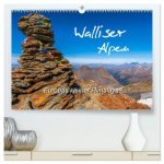 Walliser Alpen - Europas »kleiner« Himalaya (hochwertiger Premium Wandkalender 2026 DIN A2 quer), Kunstdruck in Hochglanz