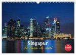 Singapur - Die Farben der Nacht (Wandkalender 2026 DIN A3 quer), CALVENDO Monatskalender