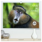 Affen in Afrika (hochwertiger Premium Wandkalender 2026 DIN A2 quer), Kunstdruck in Hochglanz