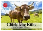 Glückliche Kühe auf saftigen Wiesen (Wandkalender 2026 DIN A4 quer), CALVENDO Monatskalender