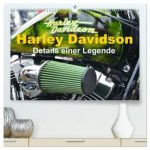 Harley Davidson - Details einer Legende (hochwertiger Premium Wandkalender 2026 DIN A2 quer), Kunstdruck in Hochglanz