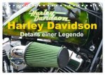 Harley Davidson - Details einer Legende (Tischkalender 2026 DIN A5 quer), CALVENDO Monatskalender