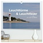 Leuchttürme und Leuchtfeuer an der Ostsee (hochwertiger Premium Wandkalender 2026 DIN A2 quer), Kunstdruck in Hochglanz